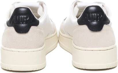 Autry Witte Leren Sneakers met Geperforeerde Neus Multicolor Heren