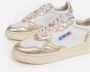 Autry Witte Platina Leren Sneakers Vintage-geïnspireerd Wit Dames - Thumbnail 105