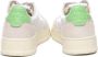 Autry Witte Leren Sneakers met Groene Hiel Multicolor - Thumbnail 3