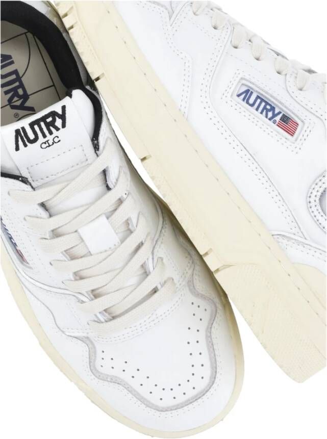 Autry Witte Leren Sneakers met Logodetails