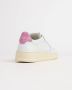 Autry Witte Mauve Lage Sneaker met Leren Tong White Dames - Thumbnail 2