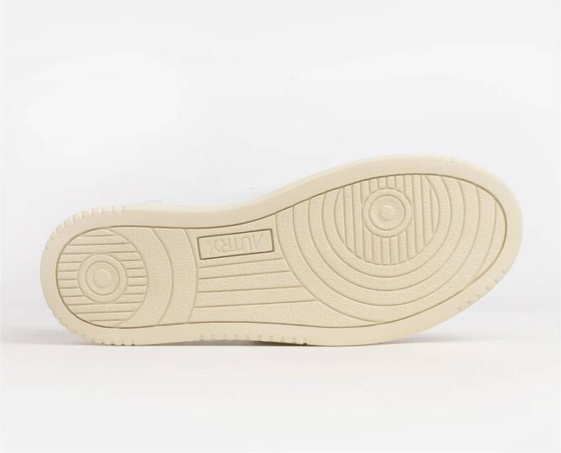 Autry Witte Leren Sneakers met Roze Details White Dames