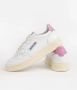 Autry Witte Mauve Lage Sneaker met Leren Tong White Dames - Thumbnail 5