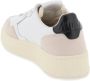 Autry Leren Medalist Lage Sneakers Witte Leren Sneakers met Suède Details Multicolor White Dames - Thumbnail 5