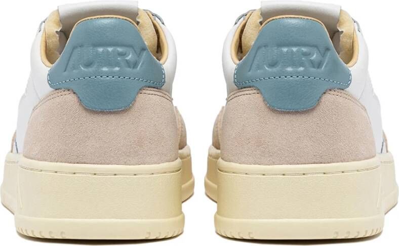 Autry Witte Leren Sneakers Stijlvol Laag Ontwerp
