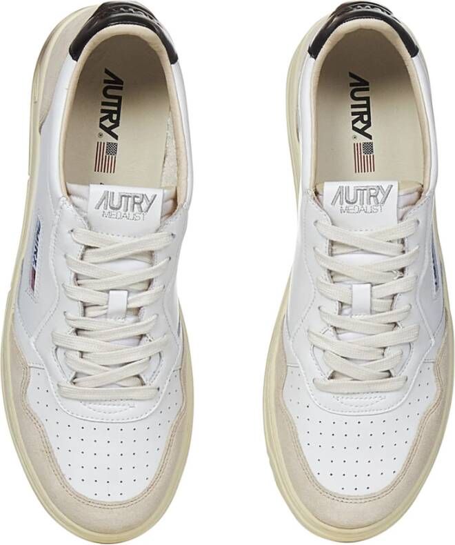 Autry Witte Leren Sneakers voor Mannen