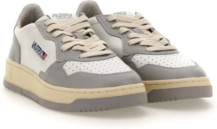 Autry Witte Leren Sneakers voor Vrouwen Wit Dames