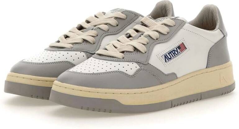 Autry Witte Leren Sneakers voor Vrouwen Wit Dames