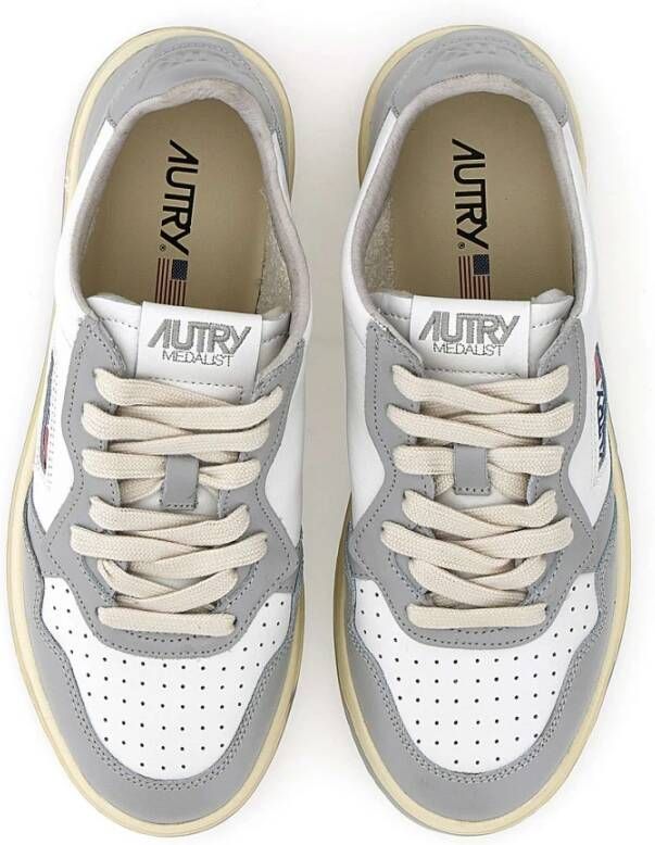 Autry Witte Leren Sneakers voor Vrouwen Wit Dames