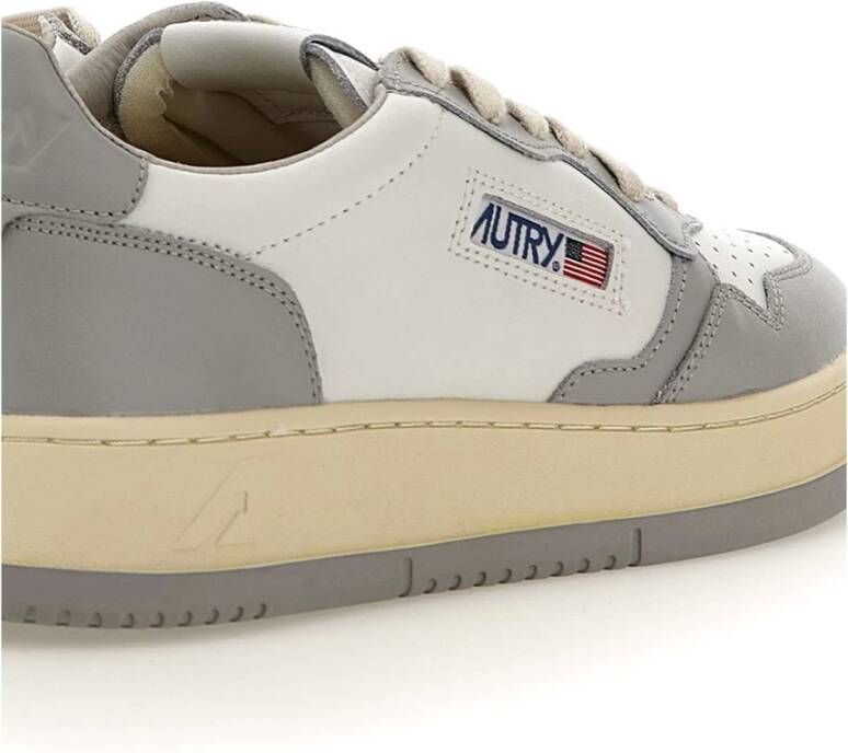 Autry Witte Leren Sneakers voor Vrouwen Wit Dames