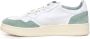 Autry Medalist Lage Sneakers Wit en Militair Groen Suède White Heren - Thumbnail 9