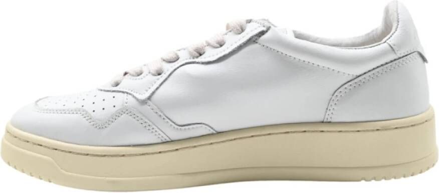 Autry Witte Leren Sneakers White Heren
