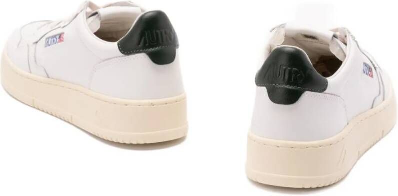 Autry Witte Leren Tennisschoenen