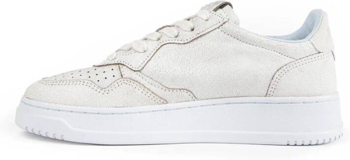 Autry Witte Leren Veterschoenen