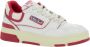 Autry Witte Logo Patch Sneakers Lederen Mix White Dames - Thumbnail 2