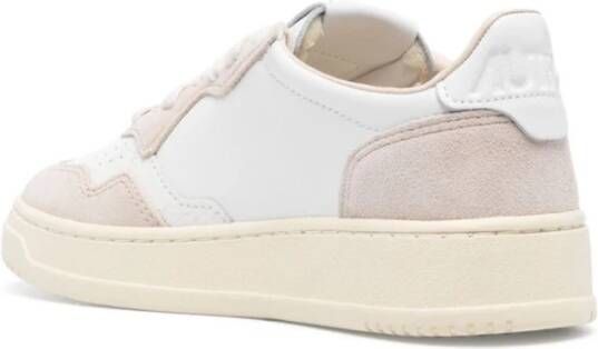 Autry Witte Medaille Sneakers Beige Dames