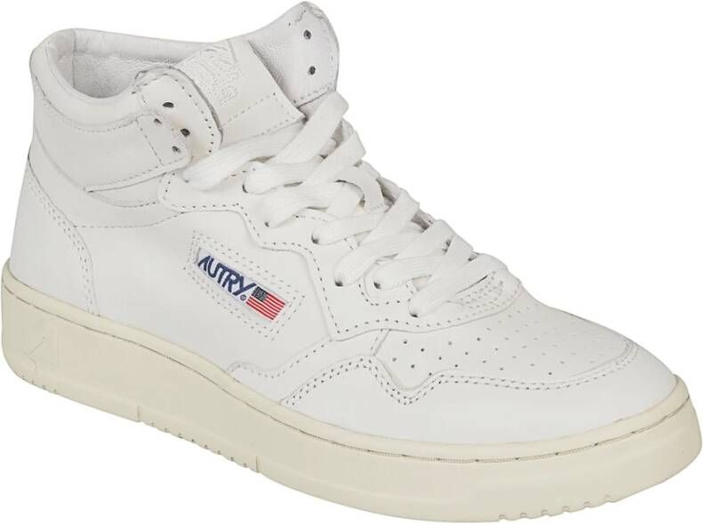 Autry Witte Medalist Sneakers van leer Wit Dames