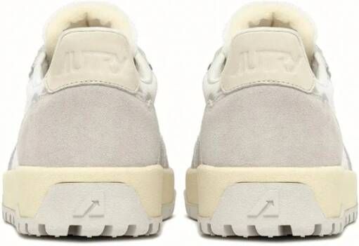 Autry Witte Mesh en Suède Sneakers White Heren