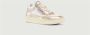 Autry Witte Platine Open Mid Sneakers Pink Dames - Thumbnail 2