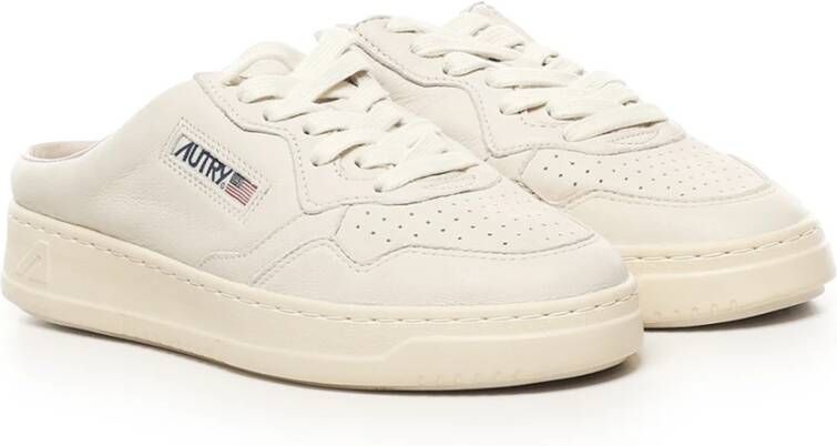 Autry Witte Sandalen met Vetersluiting White Dames