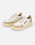 Autry Witte Leren Sneakers met Groene Hiel Multicolor - Thumbnail 6