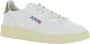 Autry Witte Sneakers met Groene Hiel Tab White Heren - Thumbnail 2