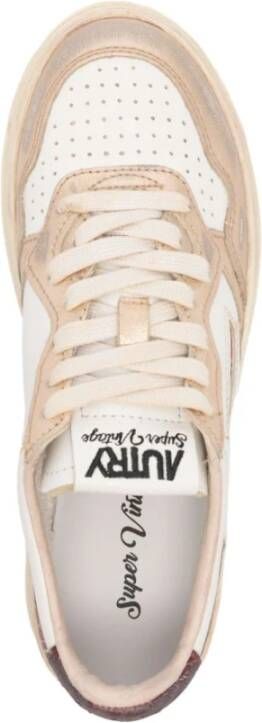 Autry Witte Sneakers met Logo Applicatie White Dames