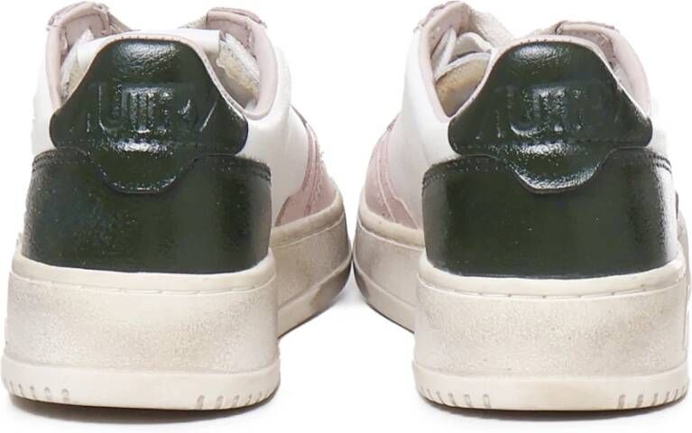 Autry Witte Sneakers met Suède Details
