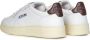 Autry Witte bruine leren sneakers Vintage geïnspireerd ontwerp Wit Heren - Thumbnail 3