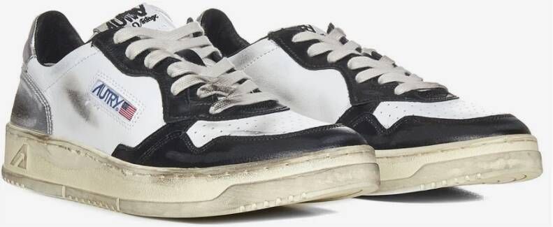 Autry Witte Sneakers met Vintage Stijl Wit Heren