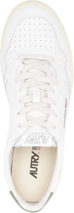 Autry Witte Sneakers met Voorsluiting White Heren