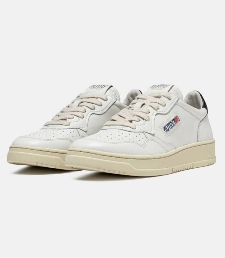 Autry Witte Sneakers met Zwarte Hiel White Dames