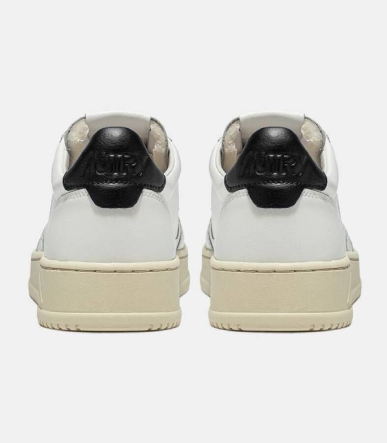 Autry Witte Sneakers met Zwarte Hiel White Dames