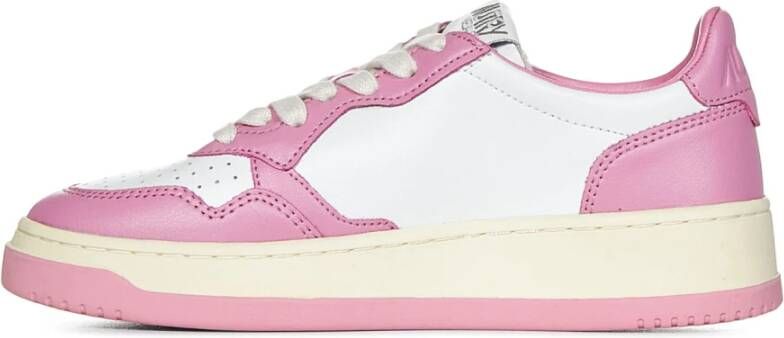 Autry Witte Sneakers voor Dames Aw23 Roze Dames