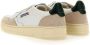 Autry Witte Crackle Leren Lage Sneakers met Marineblauw Detail White - Thumbnail 11