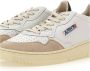 Autry Witte leren sneakers met groene hiel geïnspireerd op jaren 80 design White Heren - Thumbnail 15