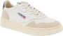 Autry Leren Medalist Lage Sneakers Witte Leren Sneakers met Suède Details Multicolor White Dames - Thumbnail 10