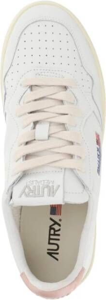 Autry Leren Vetersneakers Wit Roze White Dames - Foto 4