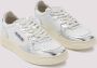 Autry Witte Zilveren Leren Sneakers White Dames - Thumbnail 3