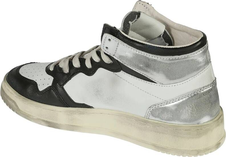 Autry Witte Zwarte Zilveren High-Top Sneakers White Heren