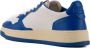 Autry Witte Blauwe Leren Lage Sneakers Multicolor Heren - Thumbnail 2