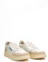 Autry Witte Groene Leren Sneakers met Suède Details White Heren - Thumbnail 3