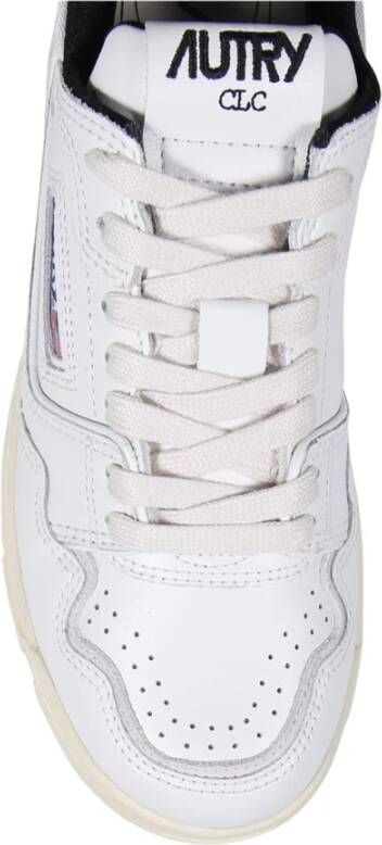 Autry Wit Zilver Lage Sneaker