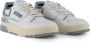 Autry Wit Zilverblauw Leren Sneakers Multicolor Dames - Thumbnail 4