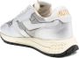Autry Zilver Leren Lage Sneakers - Thumbnail 2
