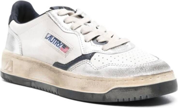 Autry Stijlvolle Leren Sneakers in Nf07 Kleur White Dames