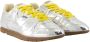 Autry Low-Top Sneakers Front Lace Sneakers In Bright Yellow And Shiny Sil in grijs - Thumbnail 5