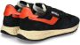 Autry Zwart en Oranje Leren Sneakers Black Heren - Thumbnail 2