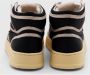 Autry Zwarte hoge sneaker met leren hielkap Zwart Dames - Thumbnail 3