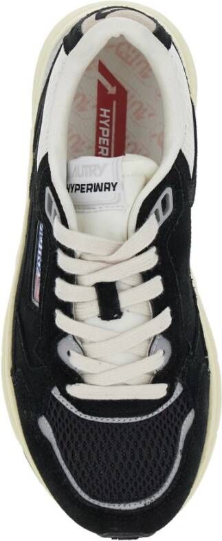 Autry Zwarte lage sneakers met logo
